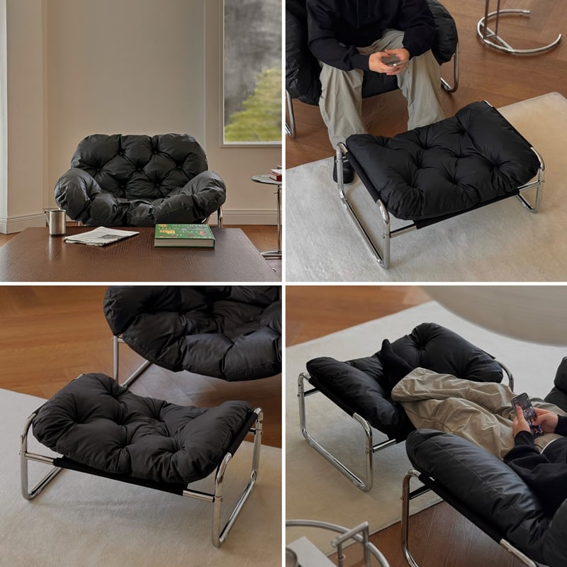 一部予約商品】 chair-03088 新色追加 シルバーフレーム パテッド
