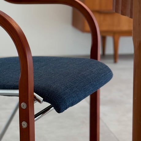 予約販売10月上旬～10月中旬頃発送予定　chair-03108　Curve Arm Chair ファブリック ダイニングチェア
