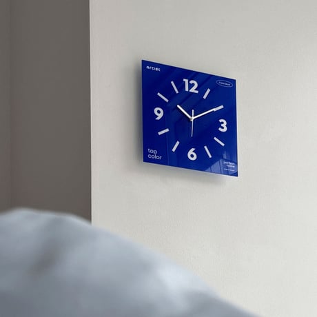 clock-03127　グラフィック カラー アクリルパネル 掛け時計 静音