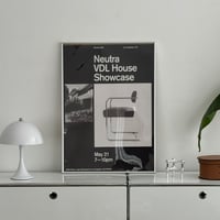 【一部予約商品】　poster-03106　Neutra VDL Studio and Residences シルバーフレーム アートポスター【ART OF BLACK】