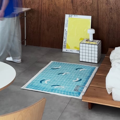予約販売10月上旬～10月中旬頃発送予定　 rug-03116　Rippling Pool プール ラグ 80×120cm