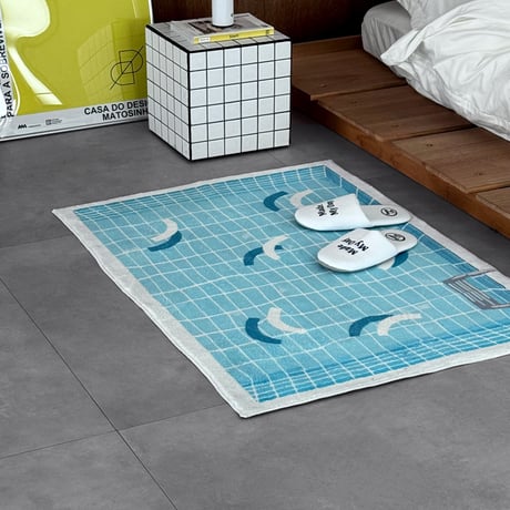 予約販売10月上旬～10月中旬頃発送予定　 rug-03116　Rippling Pool プール ラグ 80×120cm