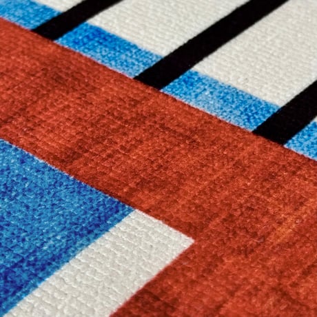 rug-03109 カラーブロック ストライプラグ 60×90cm