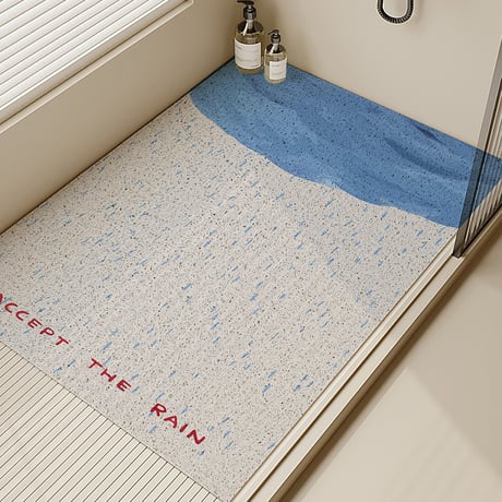 予約販売9月下旬～10月上旬頃発送予定　mat-03119　グラフィックデザイン 滑り止め 浴室マット 80cm×120cm