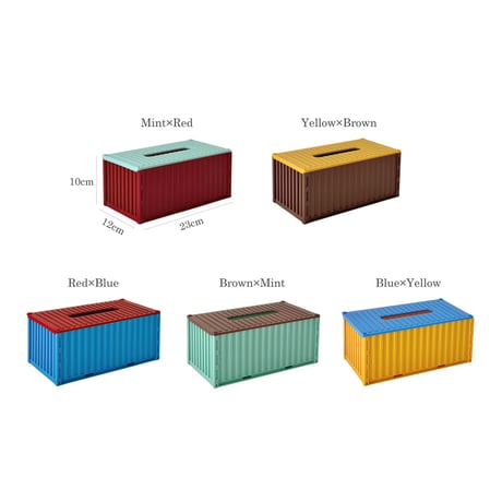 予約販売9月上旬～9月中旬頃発送予定　tissuebox-03099　バイカラー ボックス ティッシュケース