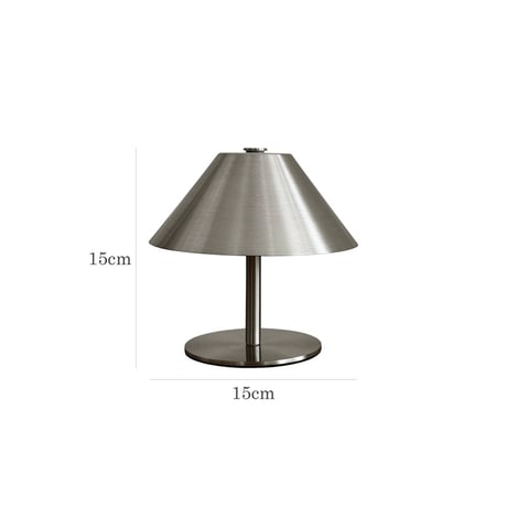light-03412　USB Lowタイプ cornshade テーブルランプ シルバー LED
