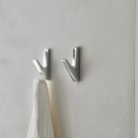 wall-03137　V-shape メタル ウォールフック 2個セット