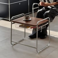 予約販売9月上旬～9月中旬頃発送予定 table-03200　バスケット収納付き ミニテーブル 47cm×36cm×H48cm