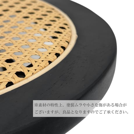 table-03023　ラタン  サイドテーブル 直径40cm