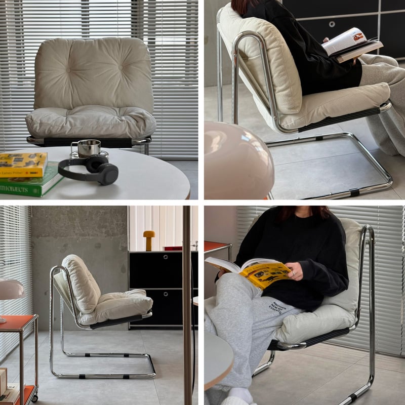 Black Tie ブラックタイ コーデュロイ アームチェア 1Pソファ 北欧 chair-03096 新色追加 コーデュロイ カンティレバーラウンジチェア 1人