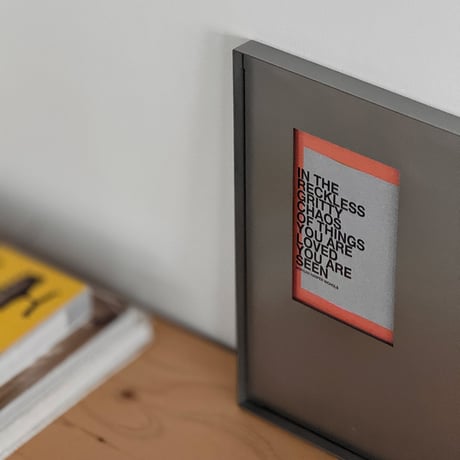 poster-03186　フォト＆ポストカード用 シルバー メタルフレーム 30×30cm