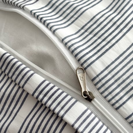 beddingsets-03186　gray stripe×yellow マルチストライプ 布団カバーセット