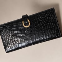 USUWA クロコダイル長財布　黒