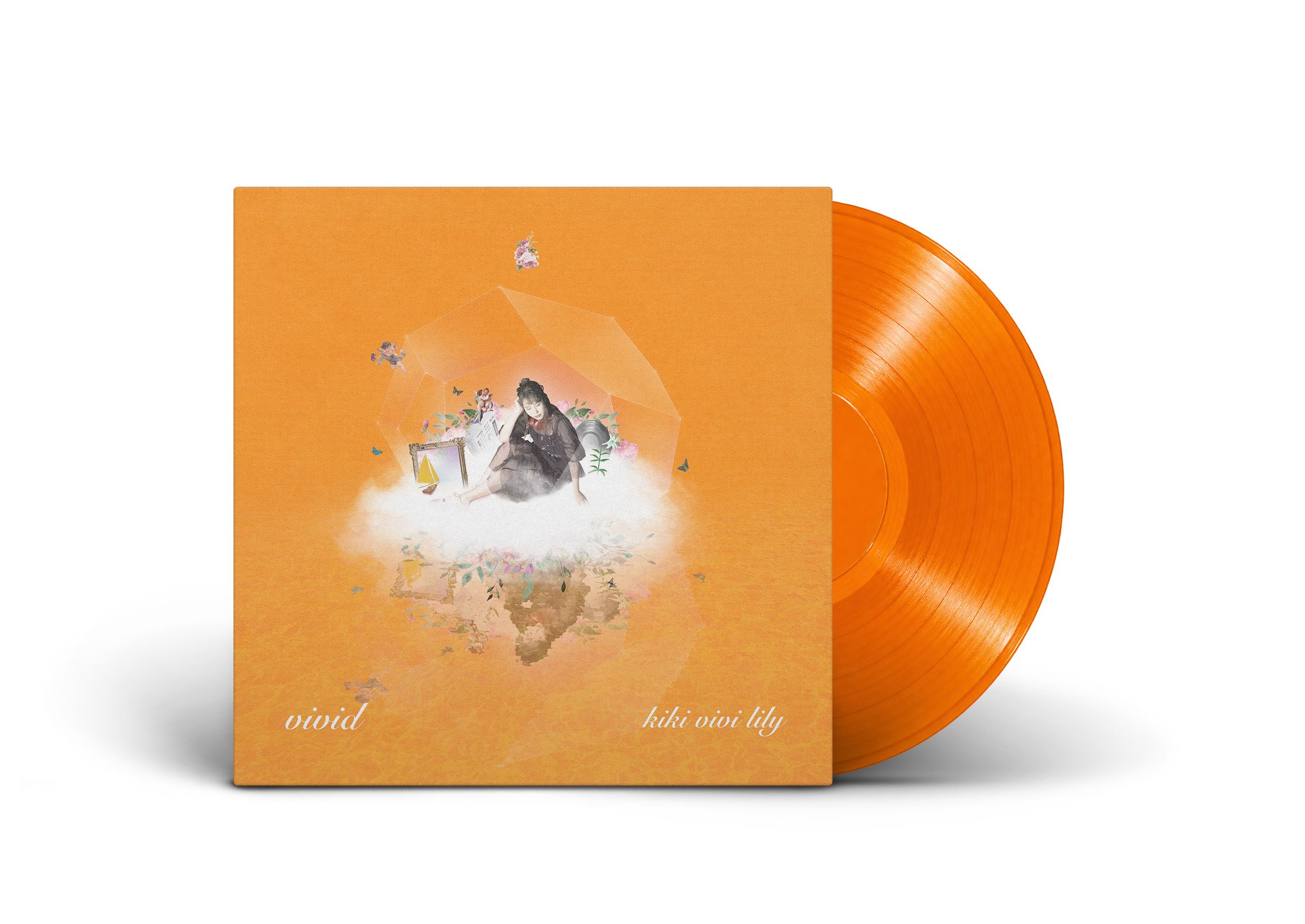 kikivivilily vivid 　レコード kiki vivi lily / vivid（clear orange vinyl）【ポスター