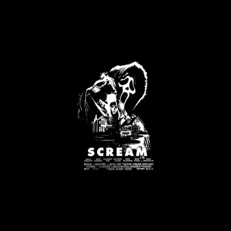 SCREAM TEE "BLK"