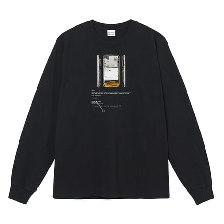 Letter L/S TEE"BLK"