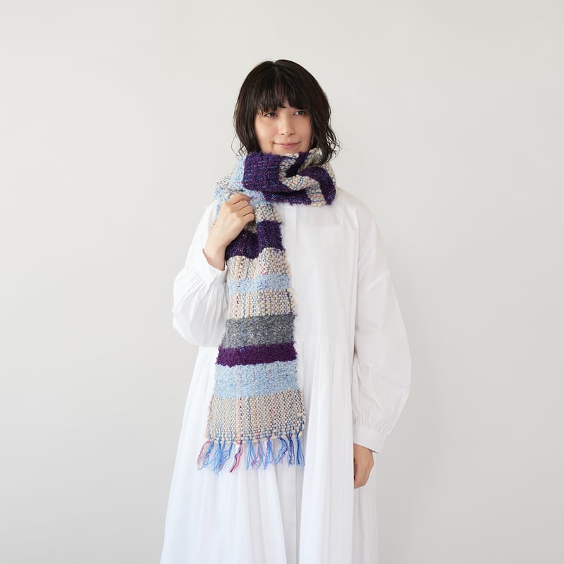 さをり織りウールマフラー B | はあと・フレンズ・ストア ONLINE SHOP