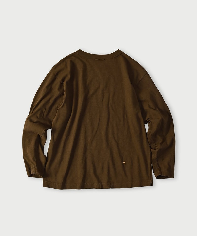 コーヒーベタッチプリントの908海比古Tシャツ | 45R葉山店