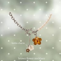 brownflower necklace