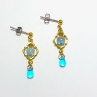 アクアマリン　ピアス