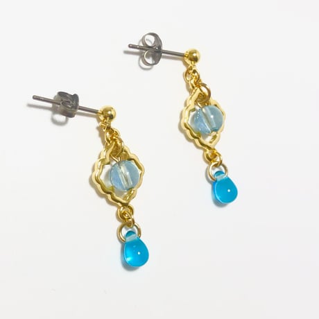 アクアマリン　ピアス