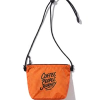 「WEB限定」COFFEE PEOPLE ／ コーヒーピープル「COFFEE PEOPLE JOURNEY」ナイロンサコッシュ