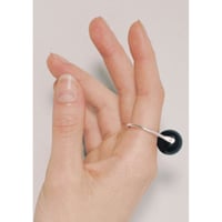 BEATRIZPALACIOS Madrid | Black Ball Silver Ring