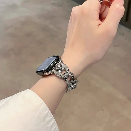 apple watch バンド キラキラ アップル ウォッチ ブレスレット 蒸れ ない M333
