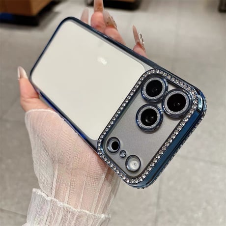 iphone18pro max/17pro ケース キラキラ クリア iphone ケース 透明 可愛い【カメラ保護フィルム付き】M064
