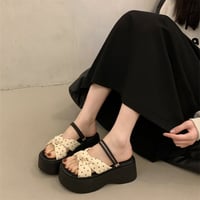 厚底 サンダル 歩きやすい 7cm かわいい 厚底 スリッパ 2way 夏 M331