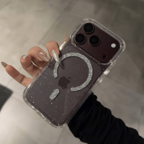 キラキラ iphone クリア ケース magsafe iphone18pro/17pro ケース 透明 かわいい M090