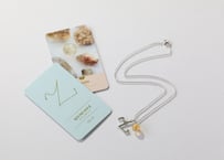 【ABUNDANCE アバンダンス（金運上昇）シジル封入 オリジナルカード＆オラクルミニカード付き❣️】アバンダンスシジル シルバーネックレス with ミラーボールカット シトリン