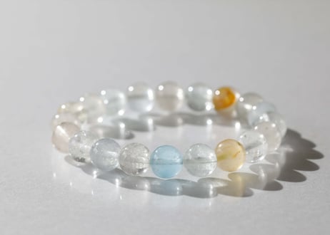 葉月ゆうによる技封入❣️【カルマ体のブロック解放/ハートからの願いを叶える】＆【悟りのシッディ入り】ミックストパーズ ブレスレット