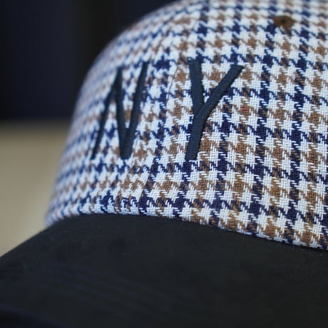 Manhattan Portage・マンハッタンポーテージ NY EMB CHECK CAP Off White MP402-26A00