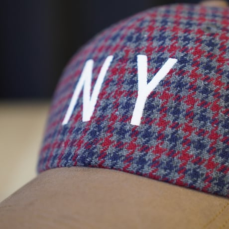 Manhattan Portage・マンハッタンポーテージ NY EMB CHECK CAP Gray MP402-26A00