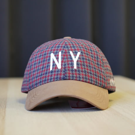 Manhattan Portage・マンハッタンポーテージ NY EMB CHECK CAP Gray MP402-26A00