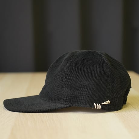 HUNTISM ハンティズム コーデュロイキャップ Diagonal Corduroy Cap / Black htm263004 ブラック