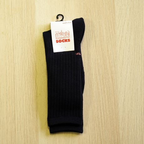 Manhattan Portage・マンハッタンポーテージ THE CITY EMB CREW SOCKS ソックス Gray/OFF WHITE/NAVY