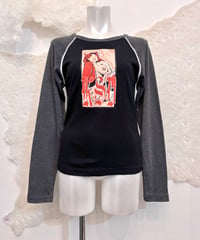 Vintage/Deadstock Erotic Devil Girl Print Top S