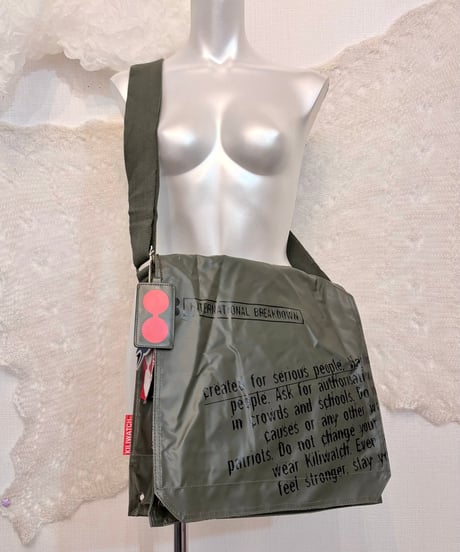 Vintage/Deadstock KILIWATCH Gothic Military Design Messenger Bag