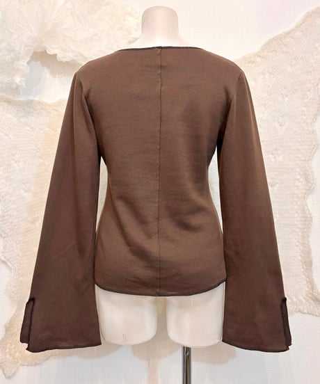 Vintage/Deadstock Chocolate Graphic Print Design Sweat Top S