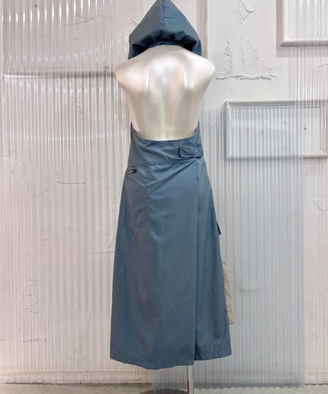 Vintage/Deadstock KILIWATCH Blue Gray Nylon Hoodie Onepiece M