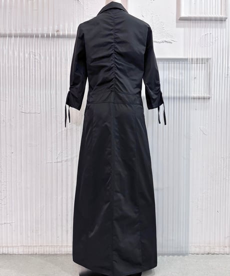Vintage/Deadstock Black Lace Up Design One Piece L