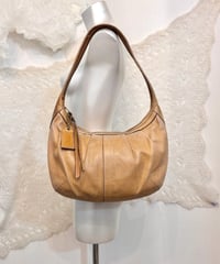 Vintage COACH ERGO HOBO Beige Leather Hand Bag