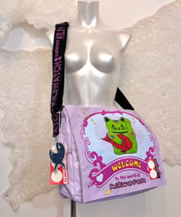 Vintage/Deadstock KILIWATCH Lilac Manekineko Design Messenger Bag