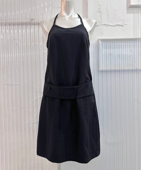 Vintage/Deadstock KILIWATCH Black Nylon Halter Onepiece M