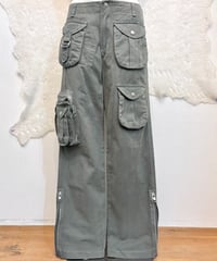 Vintage Military Green Multi Pocket Design Cargo Pants M