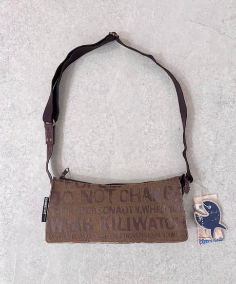 Vintage/Deadstock KILIWATCH Gray Brown Pocket Design Shoulder Bag