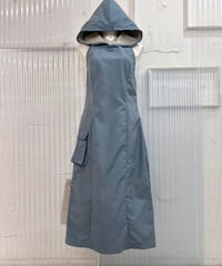Vintage/Deadstock KILIWATCH Blue Gray Nylon Hoodie Onepiece M