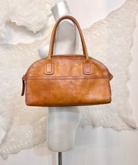 Vintage agnes b. Tanned Leather Hand Bag